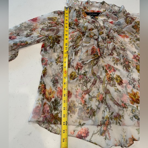 Needle & Thread Floral Print Ruffle Blouse Size:4 - Picture 11 of 12